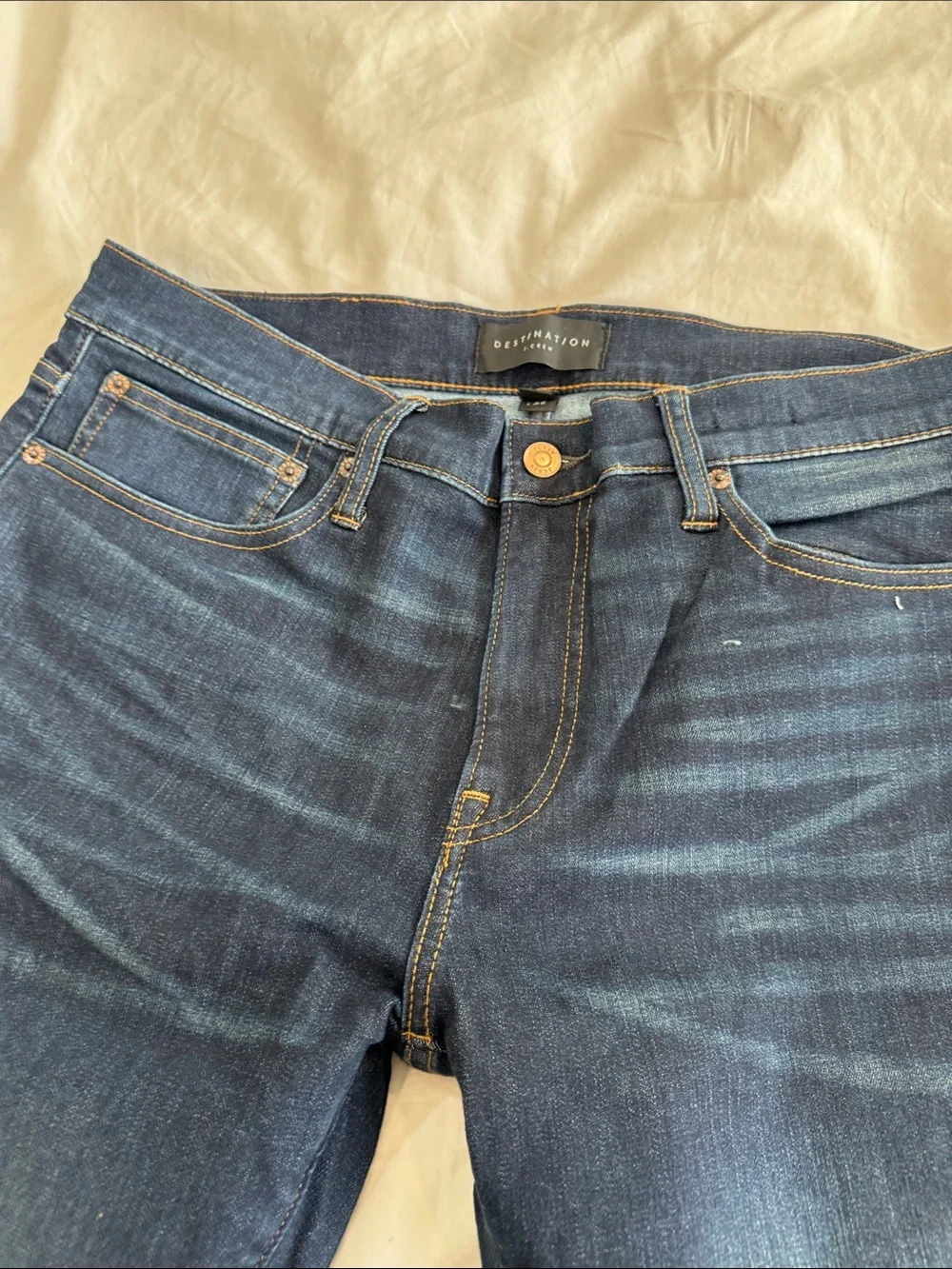 J. Crew Men's Dark Blue Slim Straight Jeans